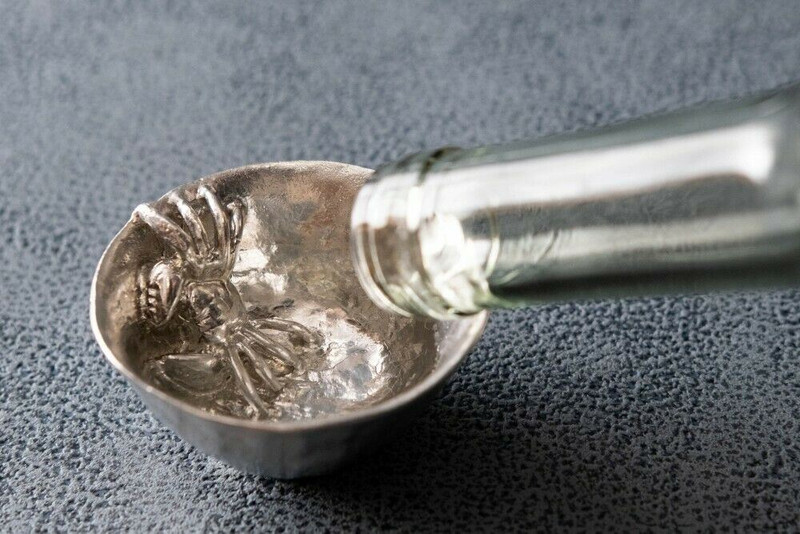 Takaoka Tin ware Guinomi Japanese Sake cup crab motif Kani Handcraft Japan