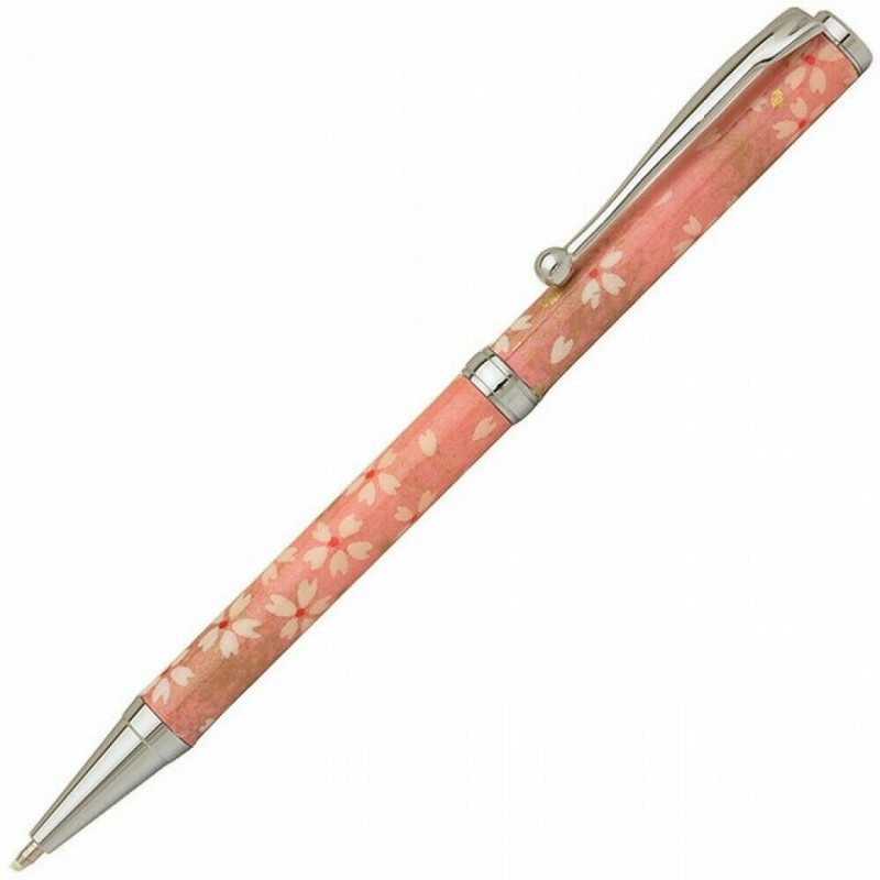 Gifu Mino Washi paper Japanese Ballpoint pen Sakura Cherry blossom Pink Japan