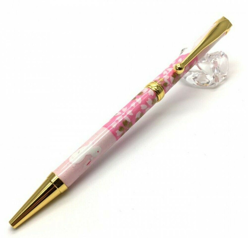 Gifu Mino Washi paper Japanese Ballpoint pen Rabbit Ichimatsu  Pink Japan