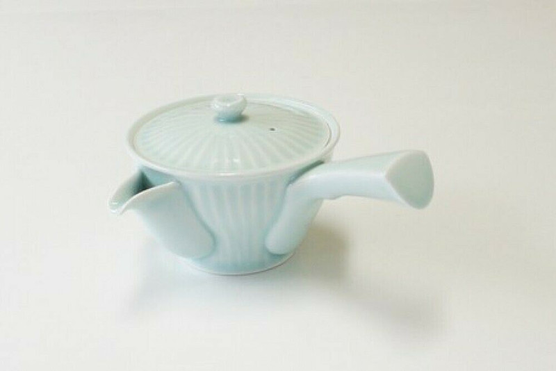 G Kyusu Japanese Tea pot celadon porcelain Shinogi Arita Hasami Porcelain Japan