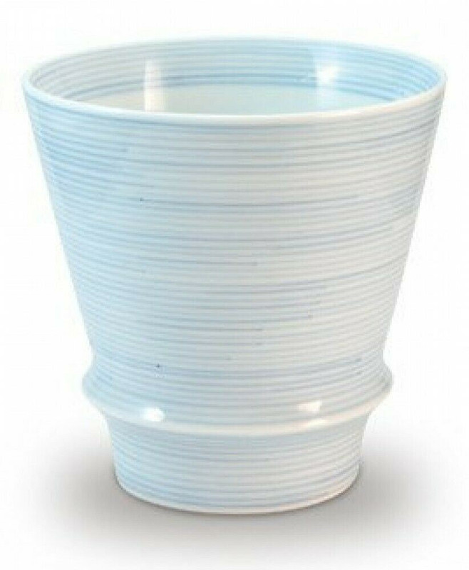 Arita yaki porcelain Japanese Shochu Sake cup Guinomi Silk Yarn stripe Japan