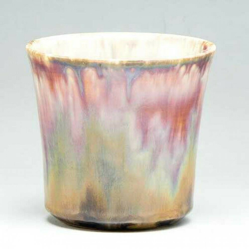 Kyo Kiyomizu Yaki ware Akebono Dawn glaze Japanese Shochu Sake Cup Japan