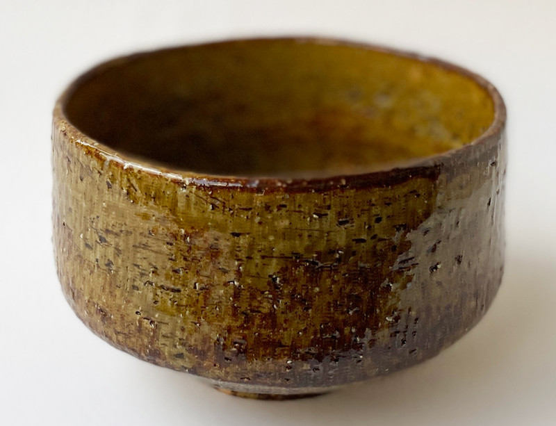 Kyo Kiyomizu yaki ware Japanese Matcha Tea bowl Dull Soil taste Yohen Japan