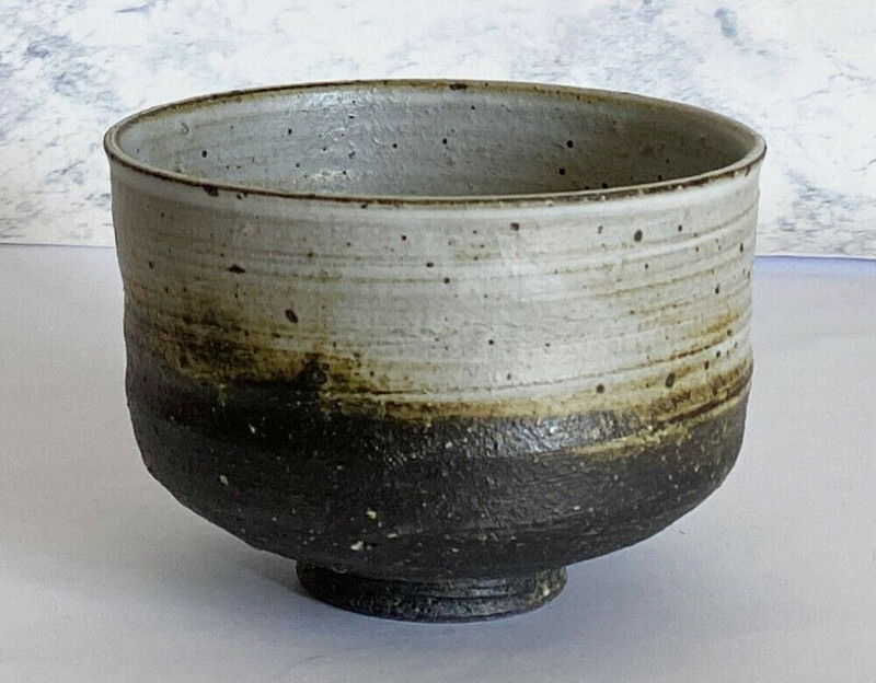 Shigaraki yaki pottery Japanese Matcha Tea Bowl Kohiki style 03502 Japan