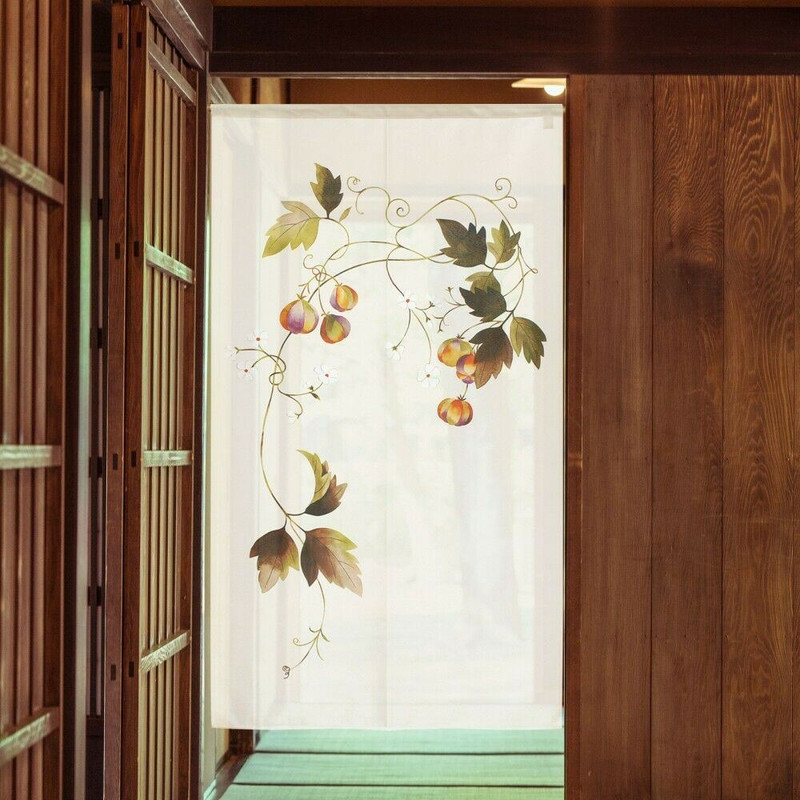 Noren Japanese Door Curtain 150*85cm Polyester Balloon vine Tree Japan