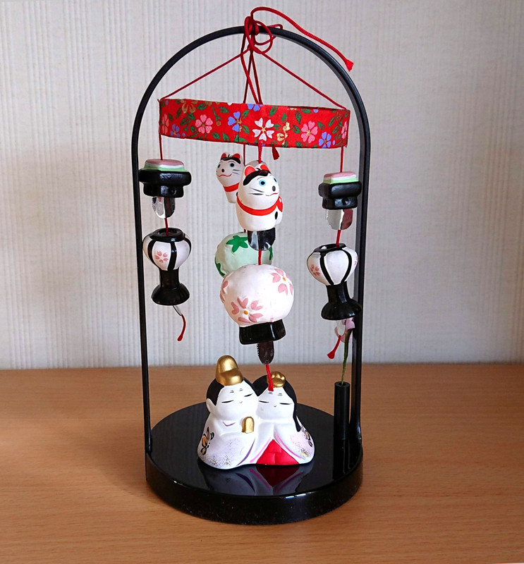 Hina Doll Japanese Girls Festival Mino yaki Tsurushi Hina Mobile Made in Japan