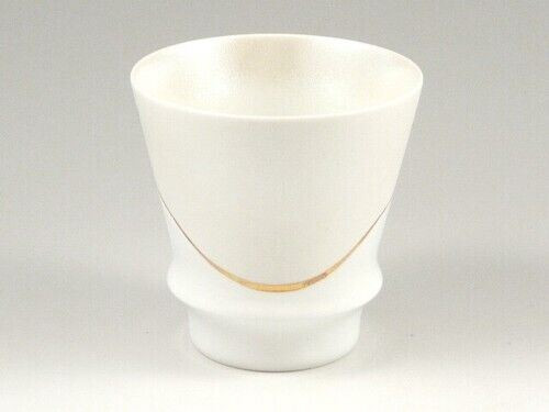 Arita yaki porcelain Japanese Shochu Sake cup SUPREMACY Prost Gold line Raster