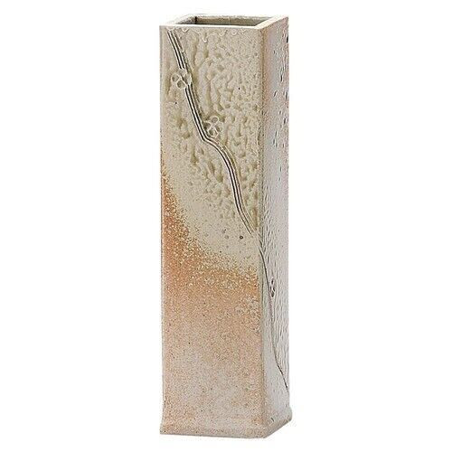 Shigaraki yaki ware Japanese pottery flower pot Asagiri Komon H24.5cm