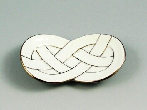 Arita yaki ware Japnaese Small plate Mame zara Platinum Line Fukuro Awaji Japan