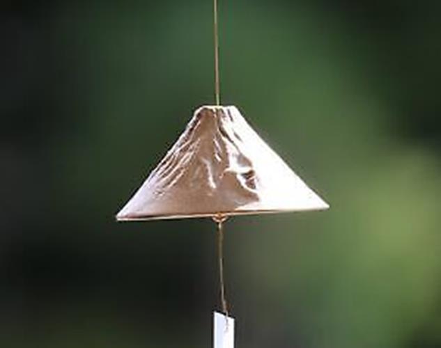 Furin Japanese Wind Bell Chime Takaoka metal craftMt.Fuji Silver