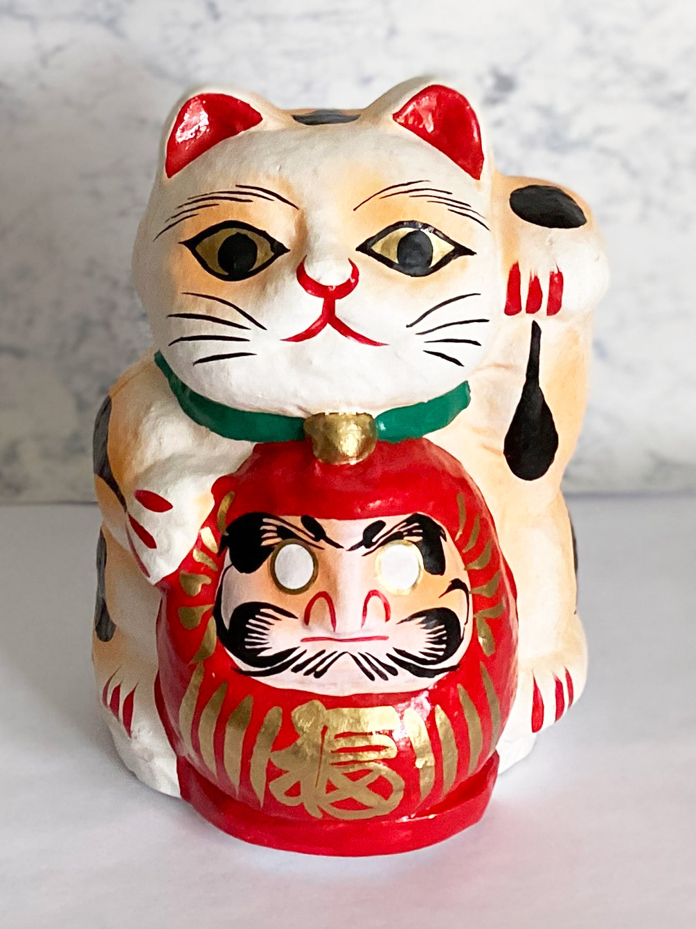 Daruma Darma Maneki Neko Takasaki Hariko Tumbling Doll Lucky cat