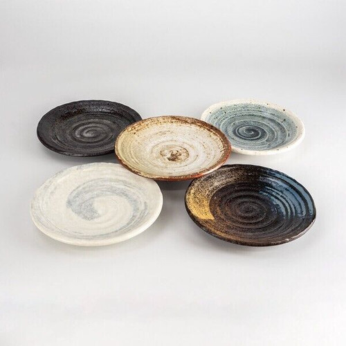 Mino serving plates, set of five