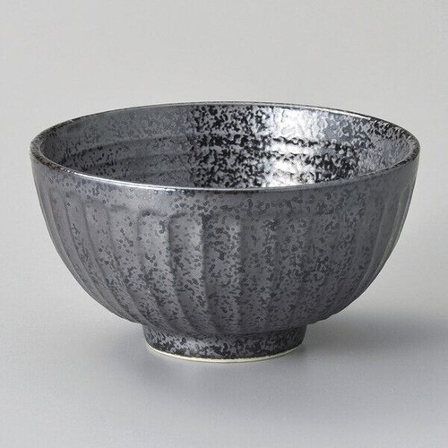 Mino rice bowl, ibushi black