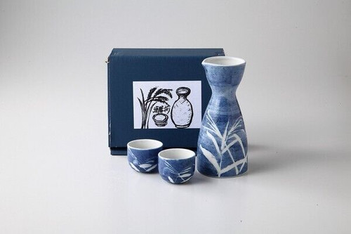 Mino sake set of 3, Awayuki reed