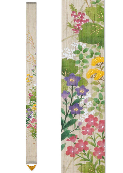 Kyoto tapestry, seven flowers of autumn