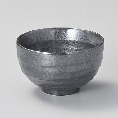 Mino noodle bowl, Ginsai black