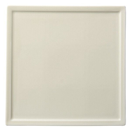 Mino white matte square plate