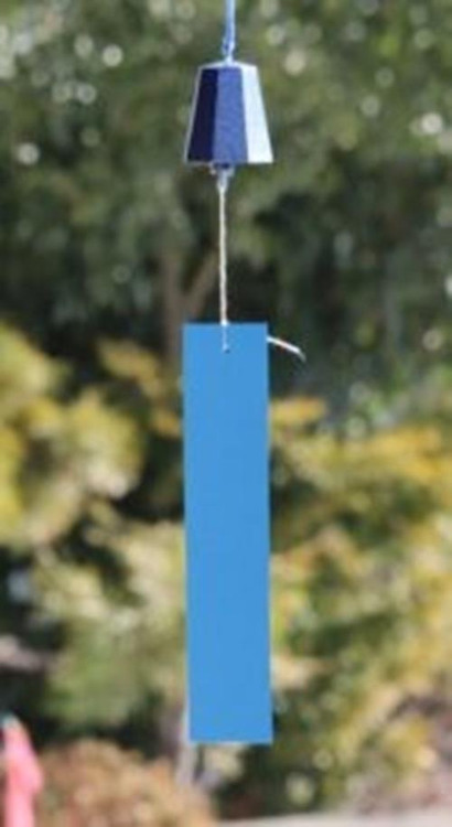 Takaoka cast-iron wind bell, octagonal, sky blue