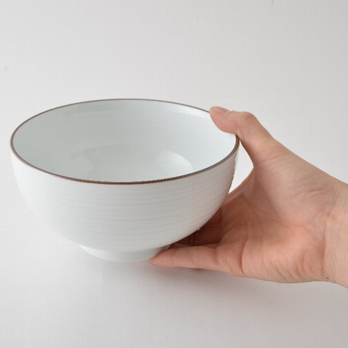 Hakusan porcelain donburi bowl, Hasami