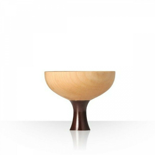 A Takaoka brass sake cup finished with Yamanaka lacquer in bengara red