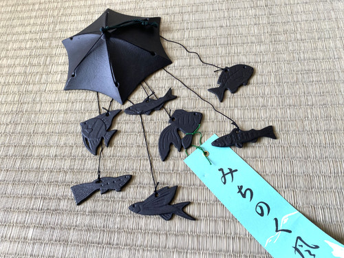 Nanbu iron wind chime, seven fish