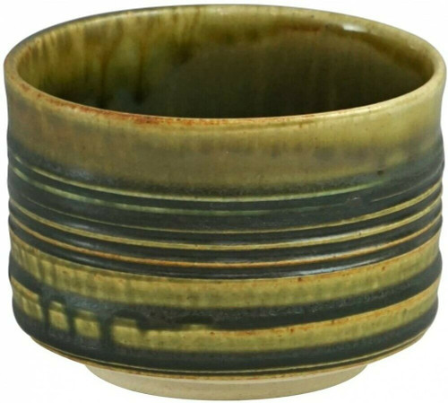 Brushstroke Brown Mino-yaki Chawan | Japanese Matcha Bowl – E N Z