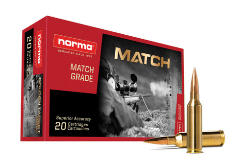 Norma Golden Target 6.5 PRC 143gr BTHP Match Ammo with Free Shipping!