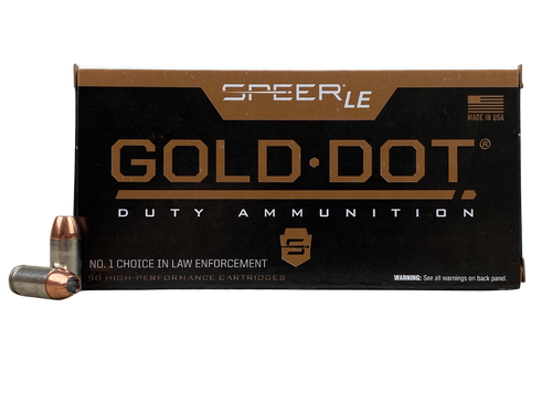 Speer Law Enforcement Gold Dot 9mm 147gr GDHP Self Defense Ammo with Free Shipping.  53619