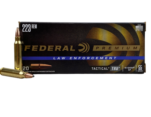 Federal Law Enforcement Tactical TRU 223 Rem 55gr Hi-Shok Soft Point Defense Ammo.  T223A