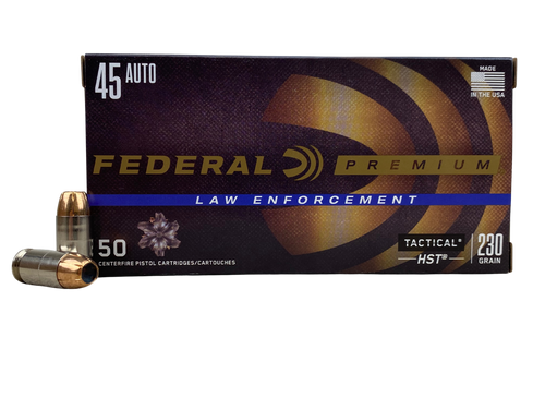 Federal LE Tactical 45 ACP 230gr JHP Self Defense Ammo with Free Shipping!  P45HST2
