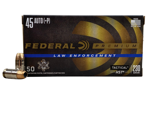 Federal LE Tactical 45 ACP +P 230gr JHP Self Defense Ammo with Free Shipping!  P45HST1