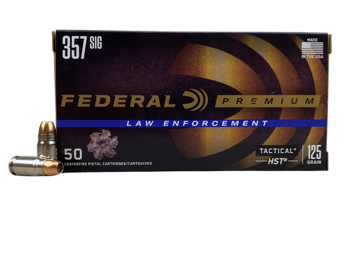 Federal Law Enforcement Tactical 357 Sig 125gr JHP Self Defense Ammo with Free Shipping!  P357SHST1