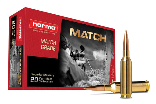 Norma Golden Target 6mm Creedmoor 107gr BTHP Match Ammo with Free Shipping!