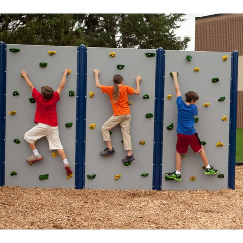 School-Aged Gray Playground Wall