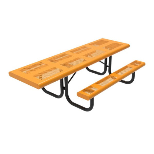 Single-Sided Accessible Perforated Rectangle LX Portable Table