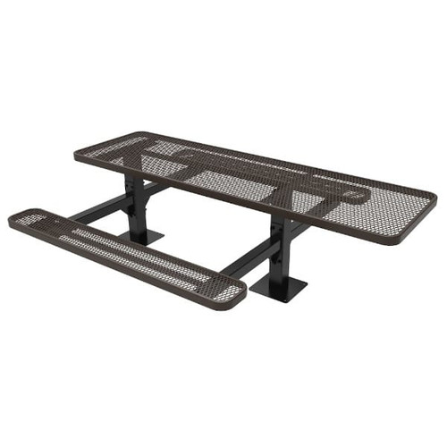 Single-Sided Accessible Rectangular Double Pedestal Table