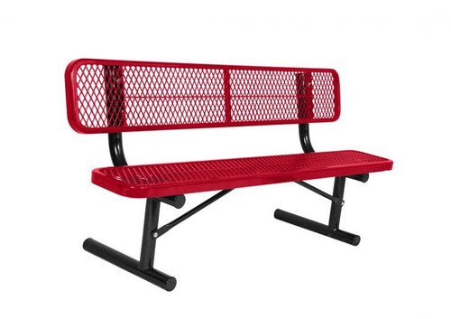 Extra Heavy-Duty Ultracoat Park Bench with Back