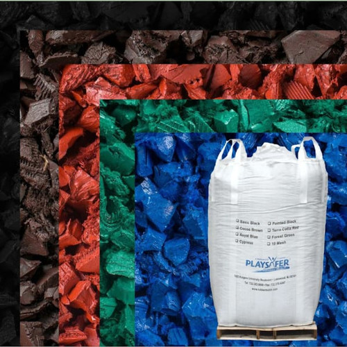 Playsafer Recycled Rubber Mulch (2,000 lb Super Sack)