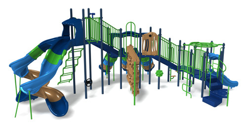 front image of playground equipment cyuclone avenger model 5807-pp-qs
