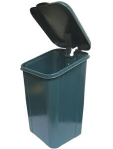Poly Trash Receptacle with Lid