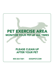 Off Leash Pet Sign