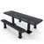Accessible Double-Sided Rectangular Independent Pedestal Table