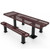 Accessible Double-Sided Rectangular Independent Pedestal Table