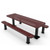 Rectangular Independent Pedestal Table