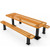 Rectangular Independent Pedestal Table