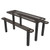 Rectangular Independent Pedestal Table