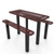 Rectangular Independent Pedestal Table