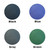 Rubber Colors Black, Blue, Gray, and Green