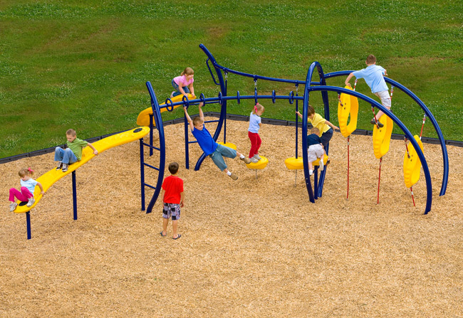 wood playground mulch