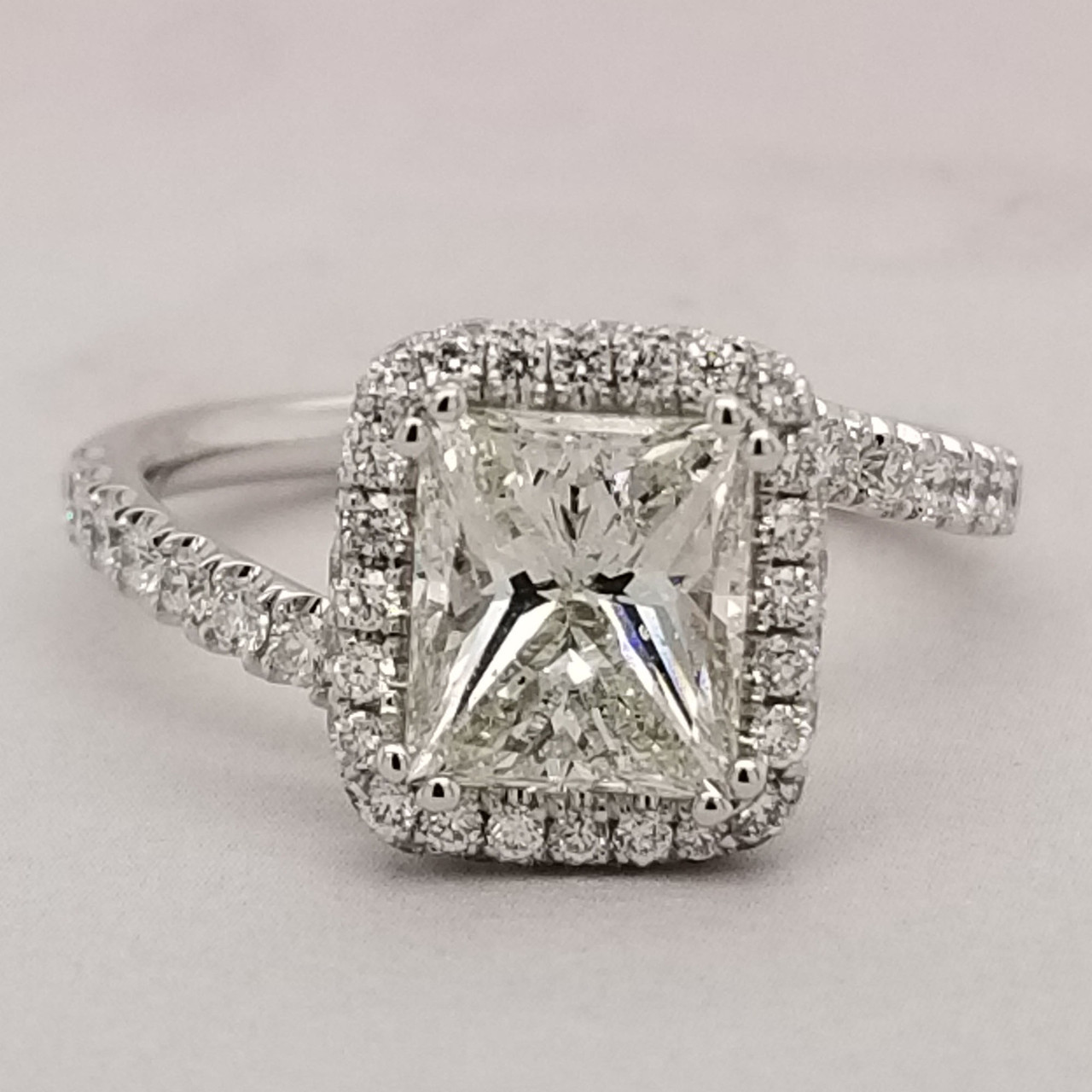 elongated princess cut diamond